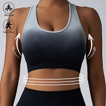 High Impact Sports Bras For Women,Racerback Running Bra Workout Crop Tank Tops Longline Sports Bra Push Up