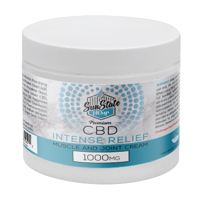 CBD Intense Relief Muscle and Joint Cream 4oz 1000mg