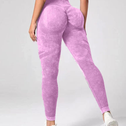 Hollow Design Seamless Leggings High Waist Hip Lifting Running Sports Fitness Yoga Pants Fashion Womens Clothing