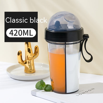 Dual Straw Fruit Tea Cup