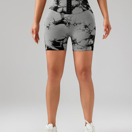 Tie Dye Button Everyday Wear Spring Summer Sports Shorts