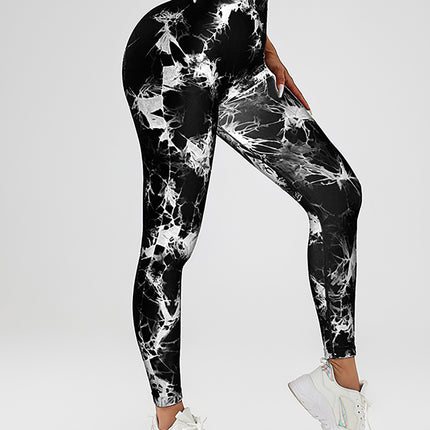 4 Pack Women's Scrunch Workout Leggings, High Waisted Butt Lifting Tie-dye V Back Waist Seamless Gym Yoga Leggings, Workout Leggings For Women Jada Leggings