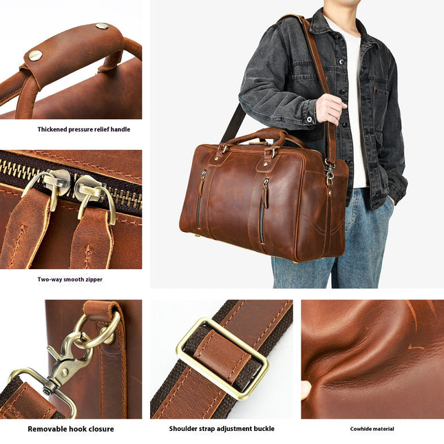 VintageCraft Leather Travel Bag