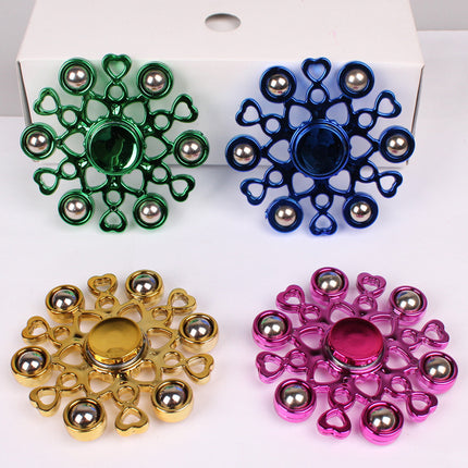 Electroplated steel ball fingertip gyro