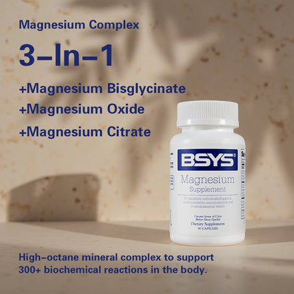 BSYS Magnesium for Sleep, Anxiety & Heart Health Support