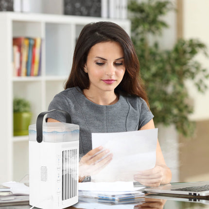 Portable Evaporative Air Cooler with Nightlight & 3-Speed Fan
