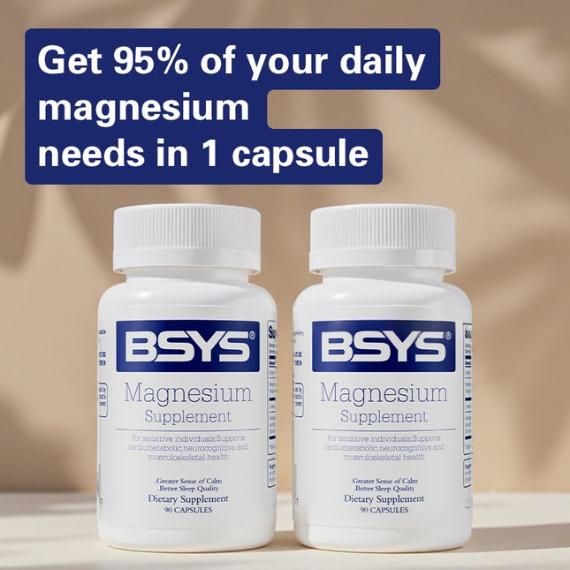 BSYS Magnesium for Sleep, Anxiety & Heart Health Support