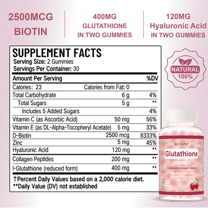 Glutathione Collagen Gummies  Cherry