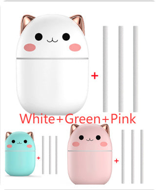 Cute Cat USB Humidifier with LED Light