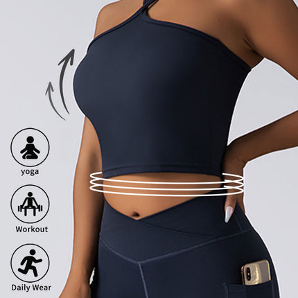 Crop Top With Built In Pads Sports Bras For Women