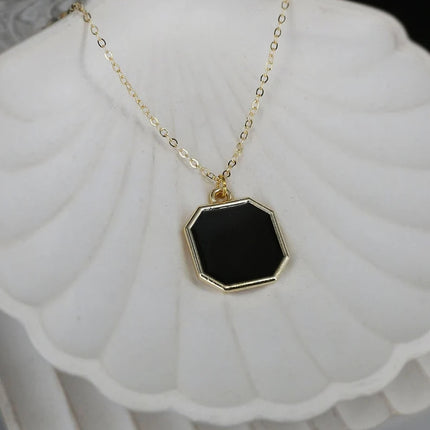 Metal Geometric Block Hot Activated Magic Necklace