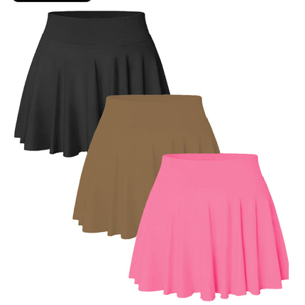 3PACK Seamless Tennis Shorts Skirt For Women