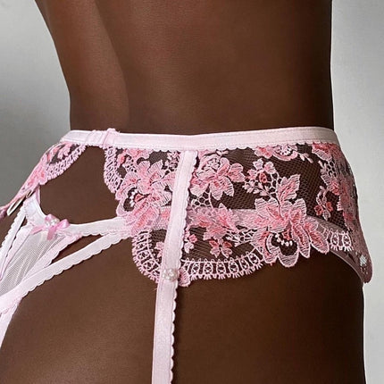Sexy Lace Embroidered Lingerie Set