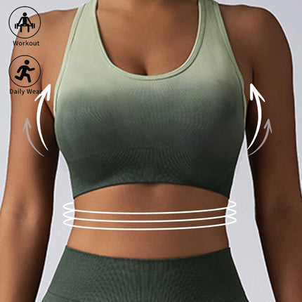 High Impact Sports Bras For Women,Racerback Running Bra Workout Crop Tank Tops Longline Sports Bra Push Up