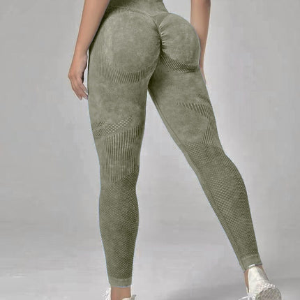 Hollow Design Seamless Leggings High Waist Hip Lifting Running Sports Fitness Yoga Pants Fashion Womens Clothing