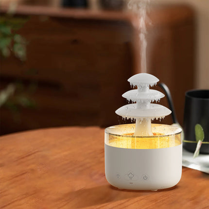 Cloud Mist Aroma Diffuser & USB Humidifier with Colourful LED