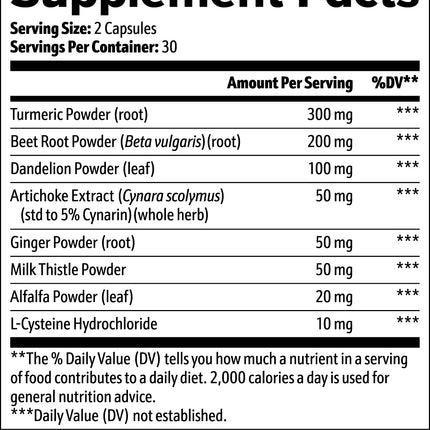 Premium Liver Support Advanced Detox Liver Health Formula