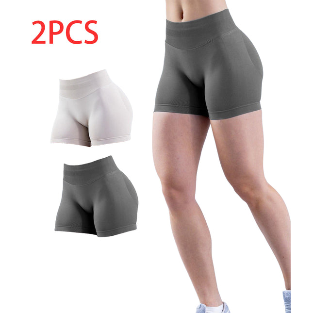 2pcs Quick-drying Breathable Yoga Shorts