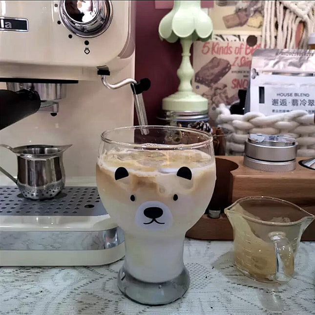 Bear Glass Dessert & Drink Cup