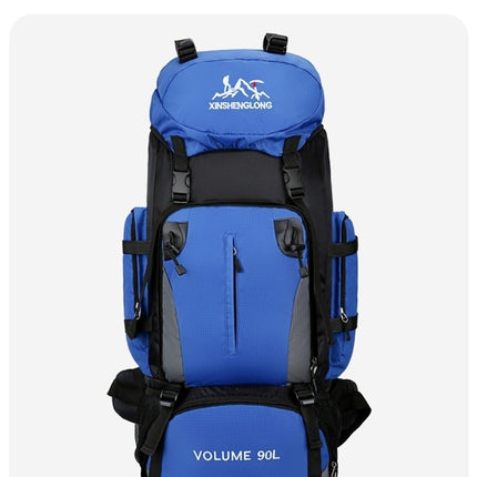 90L Large Capacity Lightweight Backpack For Men And Women, Outdoor Hiking Bag, Waterproof Hiking Bag, Tourist Work Bag