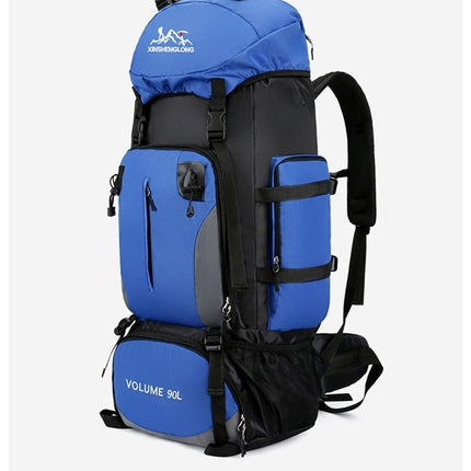90L Large Capacity Lightweight Backpack For Men And Women, Outdoor Hiking Bag, Waterproof Hiking Bag, Tourist Work Bag