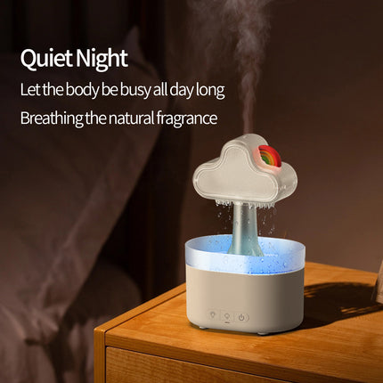 Rainbow LED Ultrasonic Humidifier – 500ML Cool Mist Aroma Diffuser