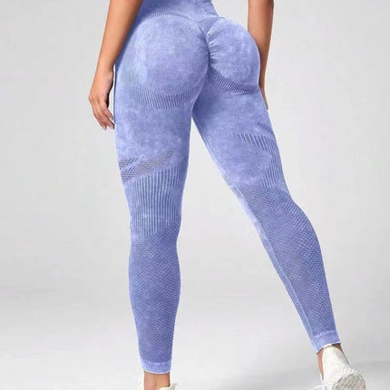 Hollow Design Seamless Leggings High Waist Hip Lifting Running Sports Fitness Yoga Pants Fashion Womens Clothing