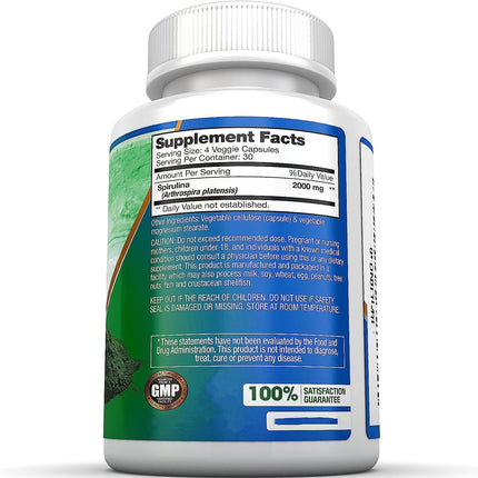 Organic Spirulina Capsules Tablet