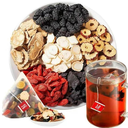 Ginseng Five Treasures Tea Kidney Tea,  Traditional Chinese Herbal Tea, Natural Organic Kidney Cleanse Detox Tea For Women & Men, 7 Precious Ingredients Formula