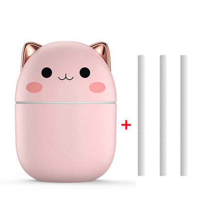 Cute Cat USB Humidifier with LED Light