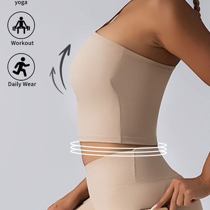 Crop Top With Built In Pads Sports Bras For Women