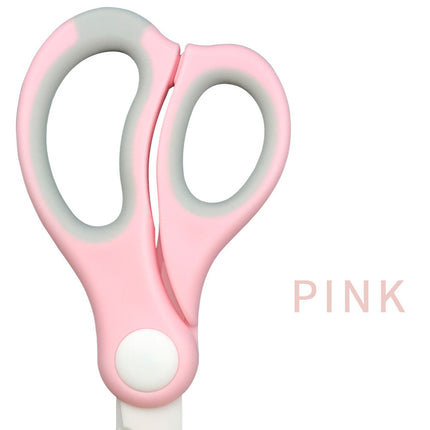 Baby Ceramic Scissors Portable Baby Food Supplement Scissors With Cutting Sleeve