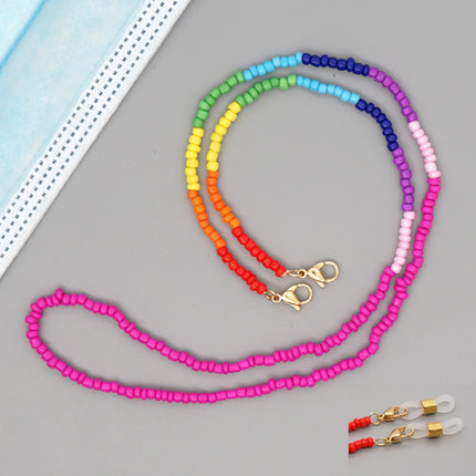 Glasses Face Mask Necklace Jewelry Bead Shoulder Strap Fashion Sunglasses Jewelry Cord