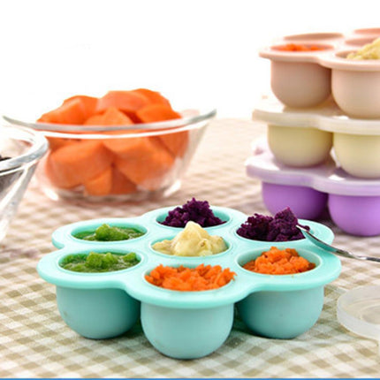 Small 7-hole silicone food supplement box
