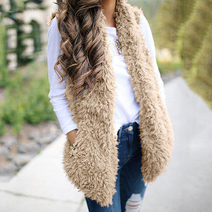 European and American Plush Waistcoat Vest Women Women's Clothing