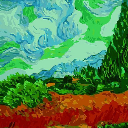 Best Pictures DIY Digital Oil Painting Paint By Numbers Christmas Birthday Unique Gift Van gogh starry sky of the rhone river