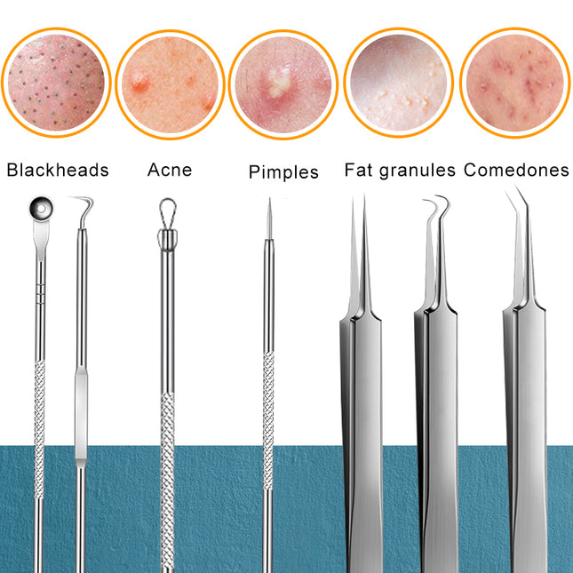 11/8/6/4pcs Acne Blackhead Removal Needles Skin Care Facial Cleaning