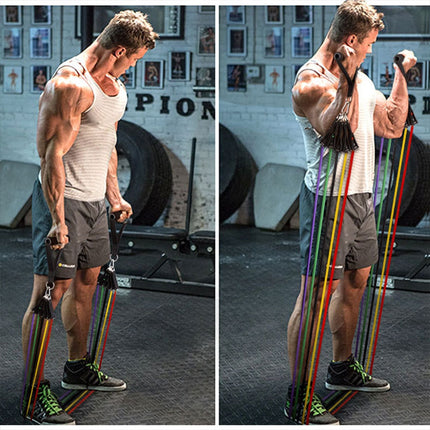 11 Pcs Yoga Resistance Bands Set
