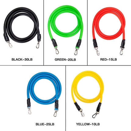 11 Pcs Yoga Resistance Bands Set