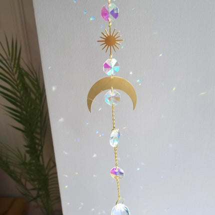 Moon Catcher Crystal Garden Decoration Home Pendant