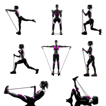 120cm Yoga Pull Rope Elastic Resistance Bands Rope Rubber Bands