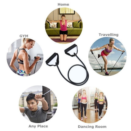 120cm Yoga Pull Rope Elastic Resistance Bands Rope Rubber Bands