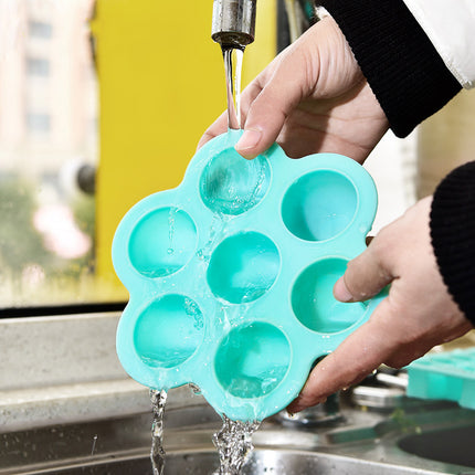 Small 7-hole silicone food supplement box