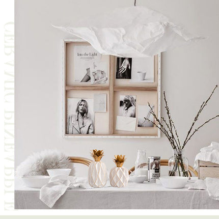 Folk crafts home decor ceramic pineapple ornaments