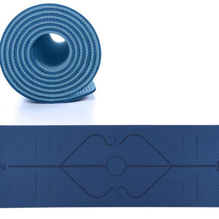 TPE Yoga Mat Non Slip Carpet Environmental Fitness 183*61cm