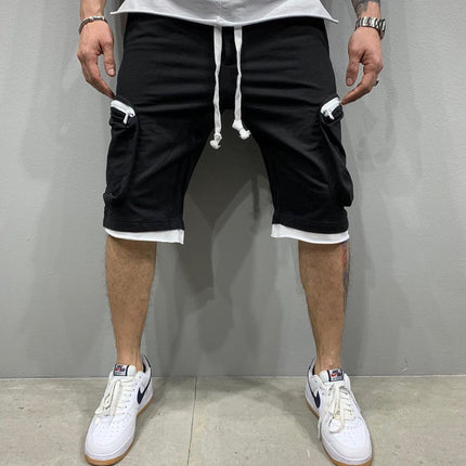Fitness shorts with multiple pockets