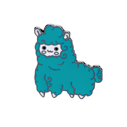 QIHE JEWELRY Alpaca pin Sheep brooches Cartoon brooch Badges Lapel pin Cute Kawaii Jewelry for girls Alpaca jewelry collection