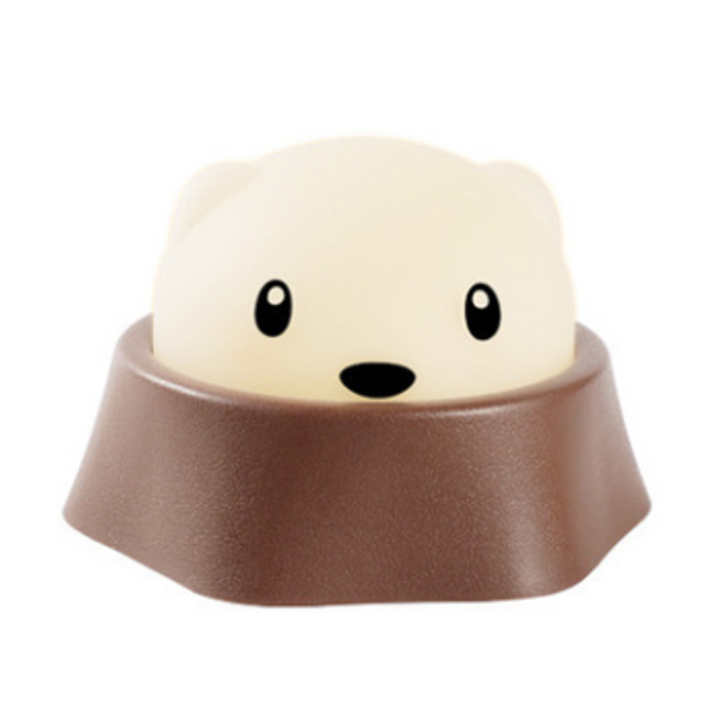 USB Chargeable LED Hamster Night Light Cute Patting Lamp Kid's Toy Christmas Birthday Gift