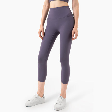 Peach Hips Fitness Cropped Pants