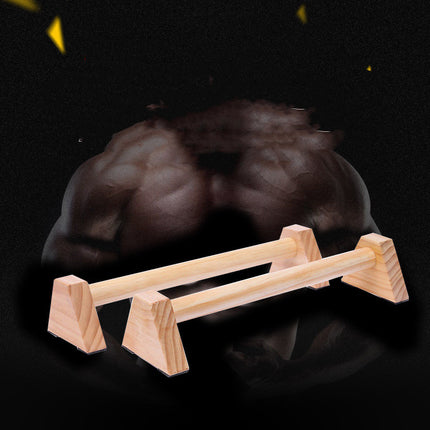 Street Fitness Russian Push-up Solid Wood Outdoor Inverted Stand